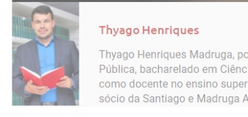 Coordenador de Contábeis e Gestão Financeira, Thyago Henriques, é o novo colunista do Parlamento PB